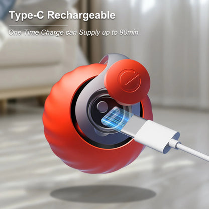 Cat Toys for Indoor Cat Toy Smart Interactive Cat Toy Ball Rechargeable Two Speed Adjustment for Bored Indoor Adult Cats 2 Packs(Blue+Orange)