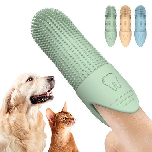 360-Degree Finger Toothbrush for Canines and Felines