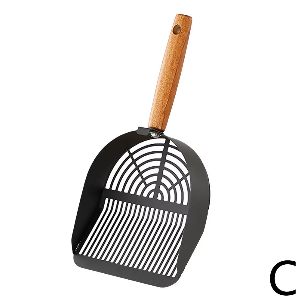 Premium Steel Cat Litter Scoop with Extended Handle