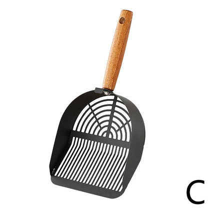 Premium Steel Cat Litter Scoop with Extended Handle