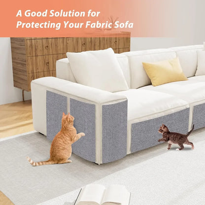 Anti-Scratch Cat Sofa Mat – Self-Adhesive Furniture Protector & Cat Scratching Board
